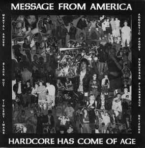 Various - Message From America - Hardcore Has Come Of Age album cover