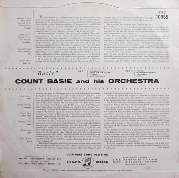 Basie - Basie | Columbia (33CX 10065) - 2