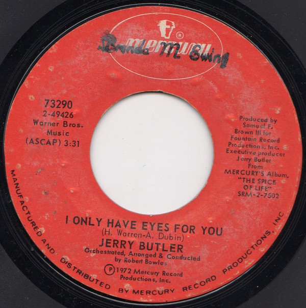 ladda ner album Jerry Butler - I Only Have Eyes For You