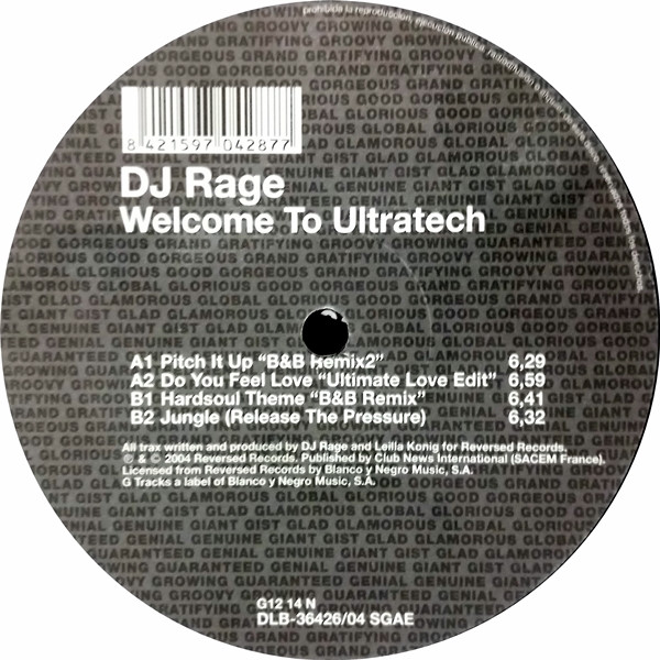 lataa albumi DJ Rage - Welcome To Ultratech