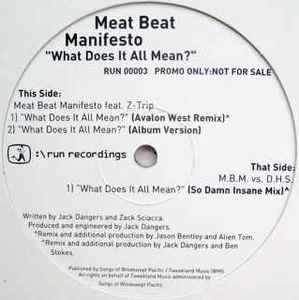 Meat Beat Manifesto - What Does It All Mean? album cover