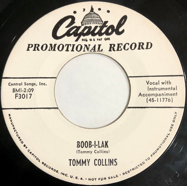 télécharger l'album Tommy Collins - Boob I Lak Untied
