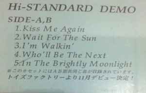 Hi-Standard – Demo (1994, Cassette) - Discogs