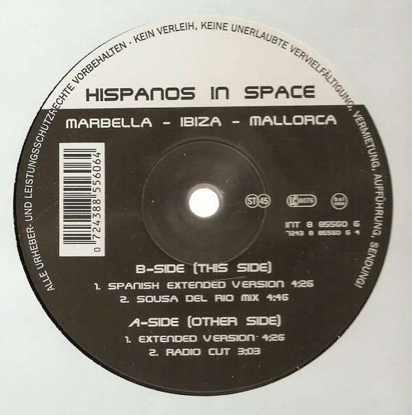 ladda ner album Hispanos In Space - Marbella Ibiza Mallorca