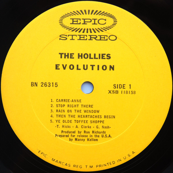 The Hollies Evolution レコード LP ホリーズ vinyl - 洋楽