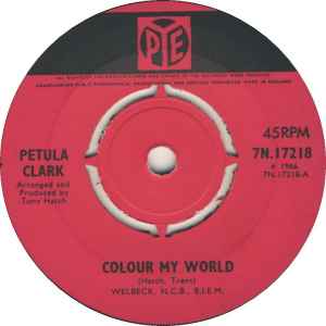 Petula Clark - Colour My World album cover