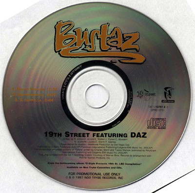 19th Street Featuring Daz Dillinger – Bustaz (1997, CD) - Discogs