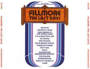 Various - Fillmore: The Last Days