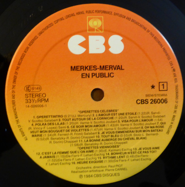 lataa albumi Merkès Merval - Merkès Merval En Public
