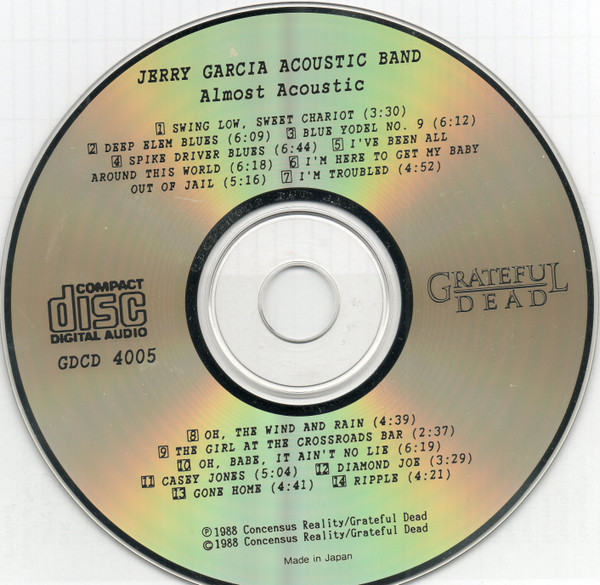 Album herunterladen Jerry Garcia Acoustic Band - Almost Acoustic