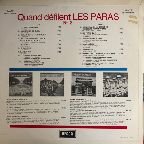 lataa albumi Various - Quand défilent Les Paras Nº2