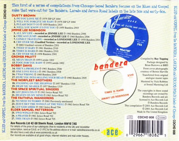 last ned album Various - Blues And Gospel From The Bandera Laredo And Jerico Road Labels Of Chicago