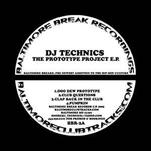 DJ Technics - The Prototype Project EP album cover