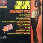 Cover of Maxine Brown's Greatest Hits, , Vinyl