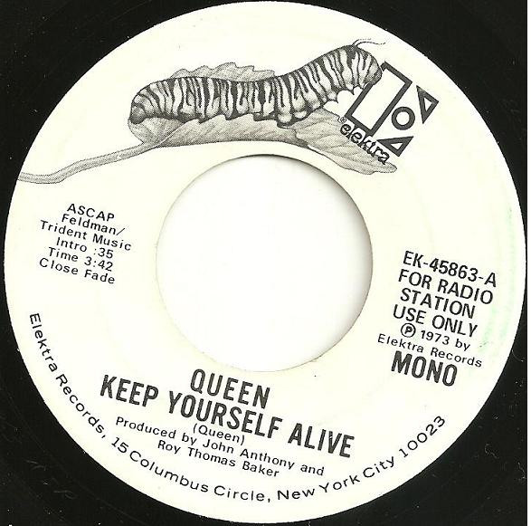 Queen – 炎のロックン・ロール = Keep Yourself Alive (1974, Vinyl 