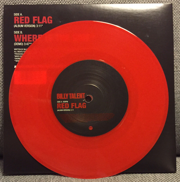 Billy Talent Red Flag 2006 Red Gatefold Sleeve Vinyl Discogs