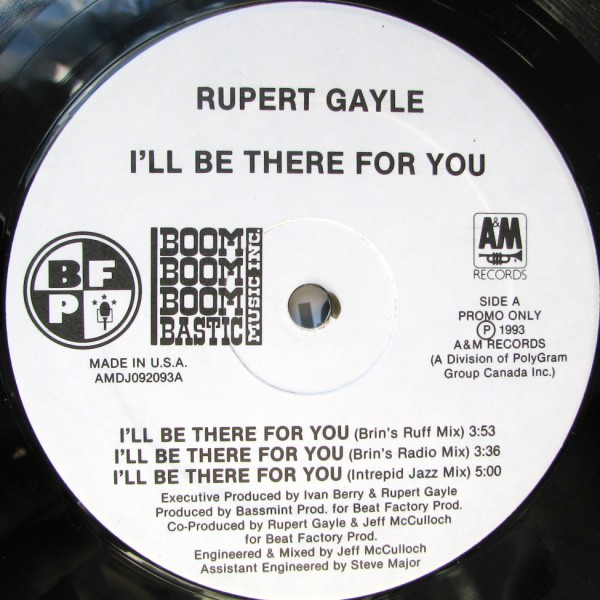 Rupert Gayle – I'll Be There For Youお探しの方ぜひ