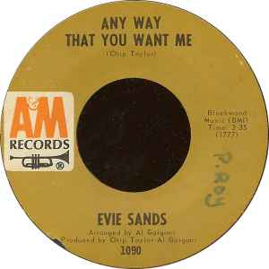 Evie Sands - Any Way That You Want Me album cover
