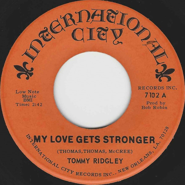 lataa albumi Tommy Ridgley - My Love Gets Stronger