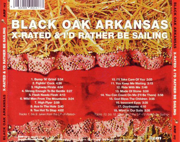 télécharger l'album Black Oak Arkansas - X Rated Id Rather Be Sailing