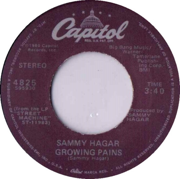 télécharger l'album Sammy Hagar - Straight To The TopGrowing Pains