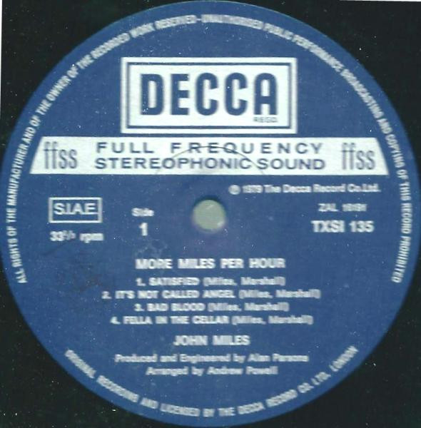 baixar álbum John Miles - More Miles Per Hour