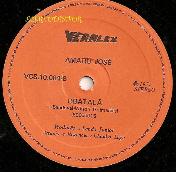 baixar álbum Amaro José - O Batuque Da Babá Obatalá