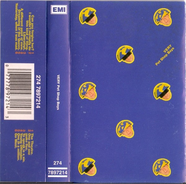 Pet Shop Boys – Very (1993, Cassette) - Discogs