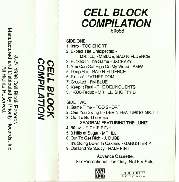 Cell Block Compilation (1996, CD) - Discogs