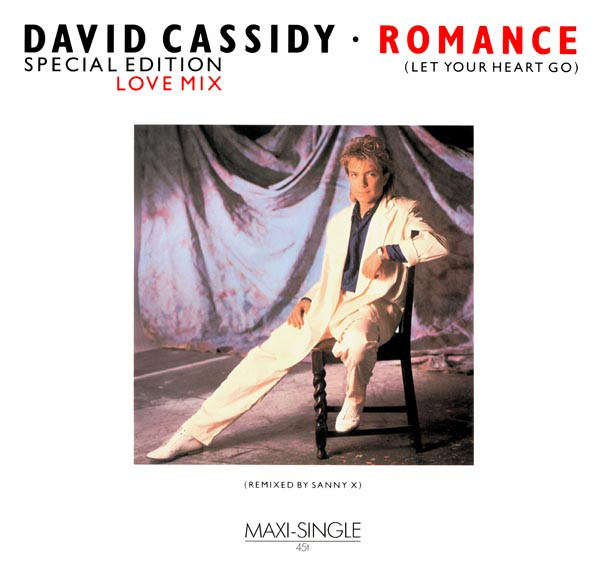 David Cassidy Romance Let Your Heart Go Special Edition 1985 Vinyl Discogs
