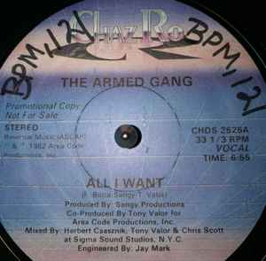 The Armed Gang – All I Want (1982, Vinyl) - Discogs