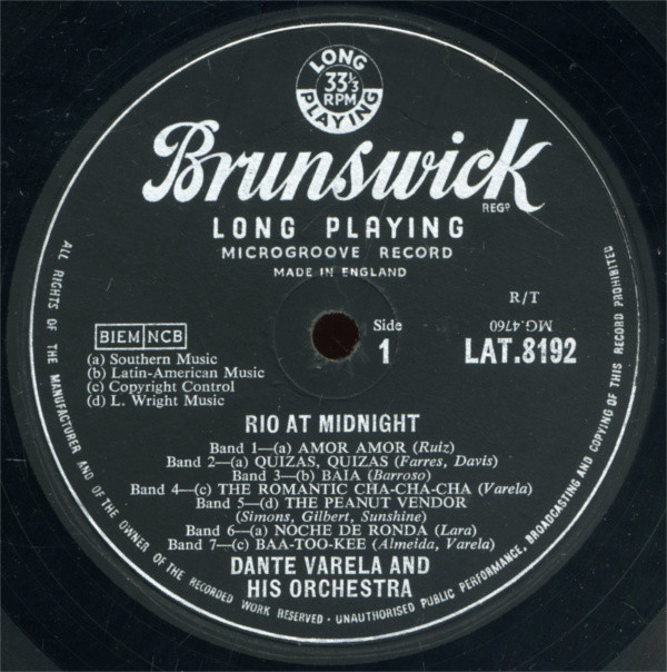 ladda ner album Dante Varela And His Orchestra - Rio At Midnight