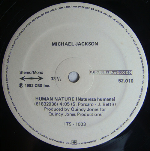 Michael Jackson = マイケル・ジャクソン – Human Nature = ヒューマン 