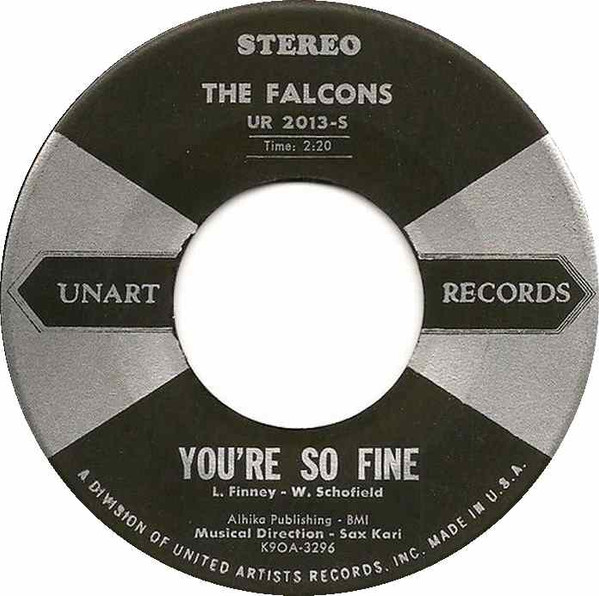 The Falcons – You're So Fine / Goddess Of Angels (1959, Vinyl