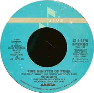 Whodini - Five Minutes Of Funk / Friends album cover