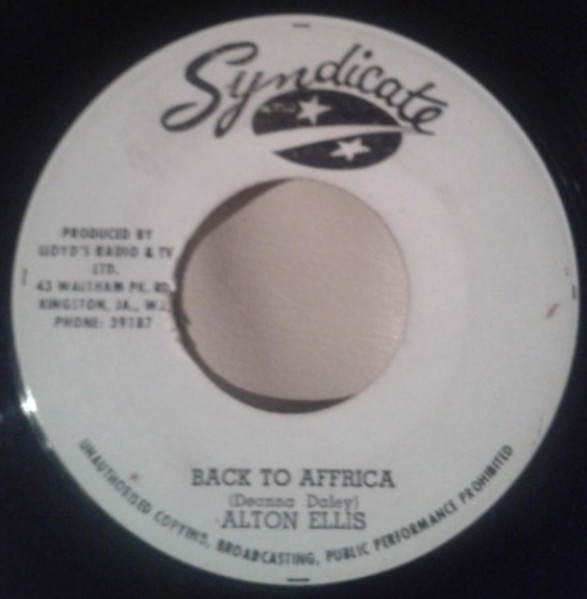 Alton Ellis – Back To Africa (1971, Vinyl) - Discogs