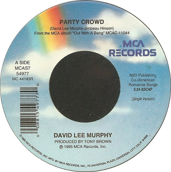 David Lee Murphy – Party Crowd (1995, Vinyl) - Discogs