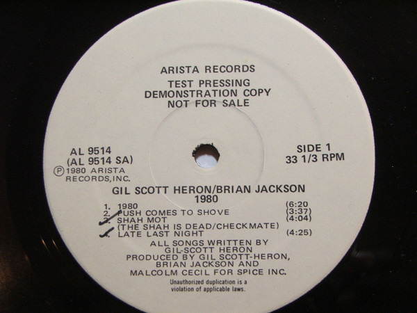 Gil Scott-Heron & Brian Jackson – 1980 (1980, Santa Maria Pressing