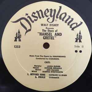 Walt Disney Presents The Story Of Hansel And Gretel (1964, Vinyl) - Discogs