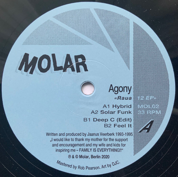 Agony - Raua 12 EP | Molar (MOL02)