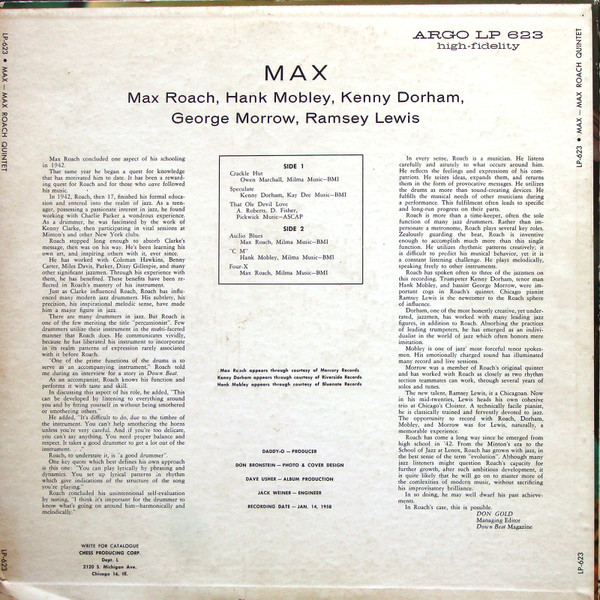 Album herunterladen Max Roach Quintette - Max