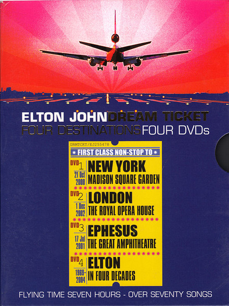 Elton John – Dream Ticket: Four Destinations (2004, DVD) - Discogs
