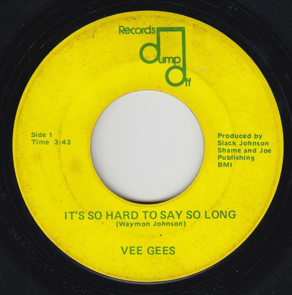 lataa albumi Vee Gees - Its Hard To Say So Long