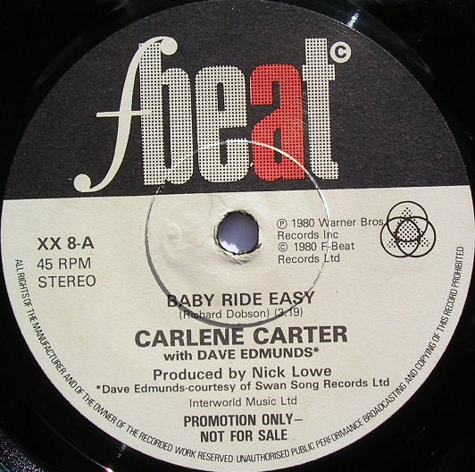 Carlene Carter with Dave Edmunds – Baby Ride Easy (1980, Vinyl