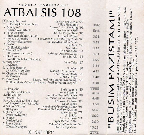 last ned album Various - Atbalsis 108