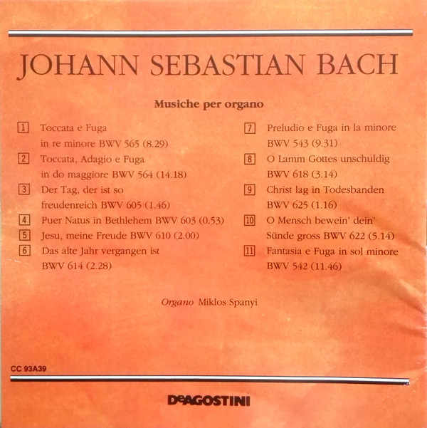 télécharger l'album Bach - I Capolavori Musiche Per Organo