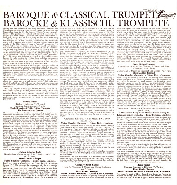 lataa albumi Various - The Baroque And Classical Trumpet Die Barocke Und Klassische Trompete