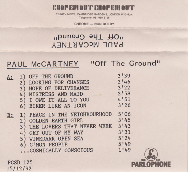 Paul McCartney = ポール・マッカートニー – Off The Ground = オフ 