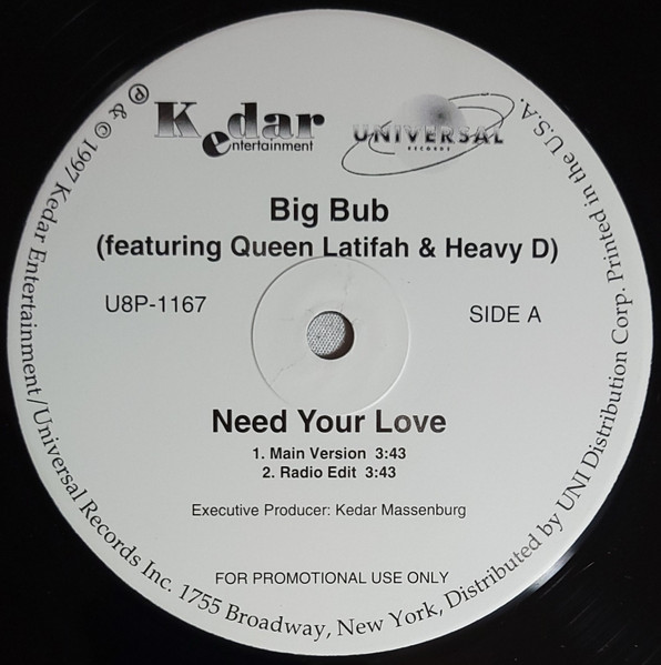 Big Bub – Need Your Love (1997, Vinyl) - Discogs