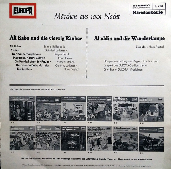 Album herunterladen Download Various - Märchen Aus 1001 Nacht Ali Baba Und Die Vierzig Räuber Aladdin Und Die Wunderlampe album